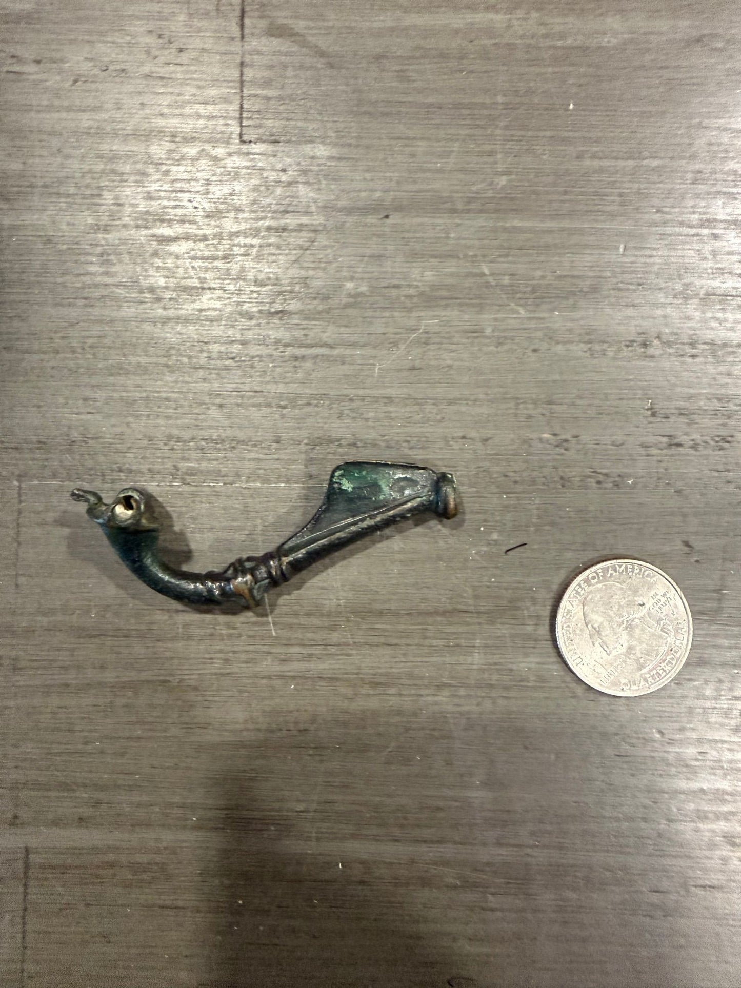 Ancient Roman Bronze Fibula (Brooch) – 1st–3rd Century CE, Authentic Patina