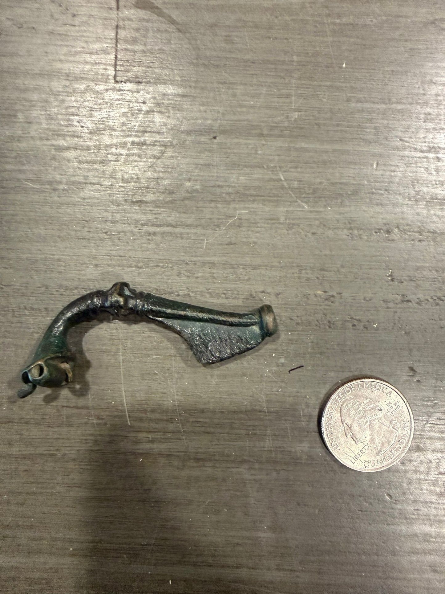 Ancient Roman Bronze Fibula (Brooch) – 1st–3rd Century CE, Authentic Patina