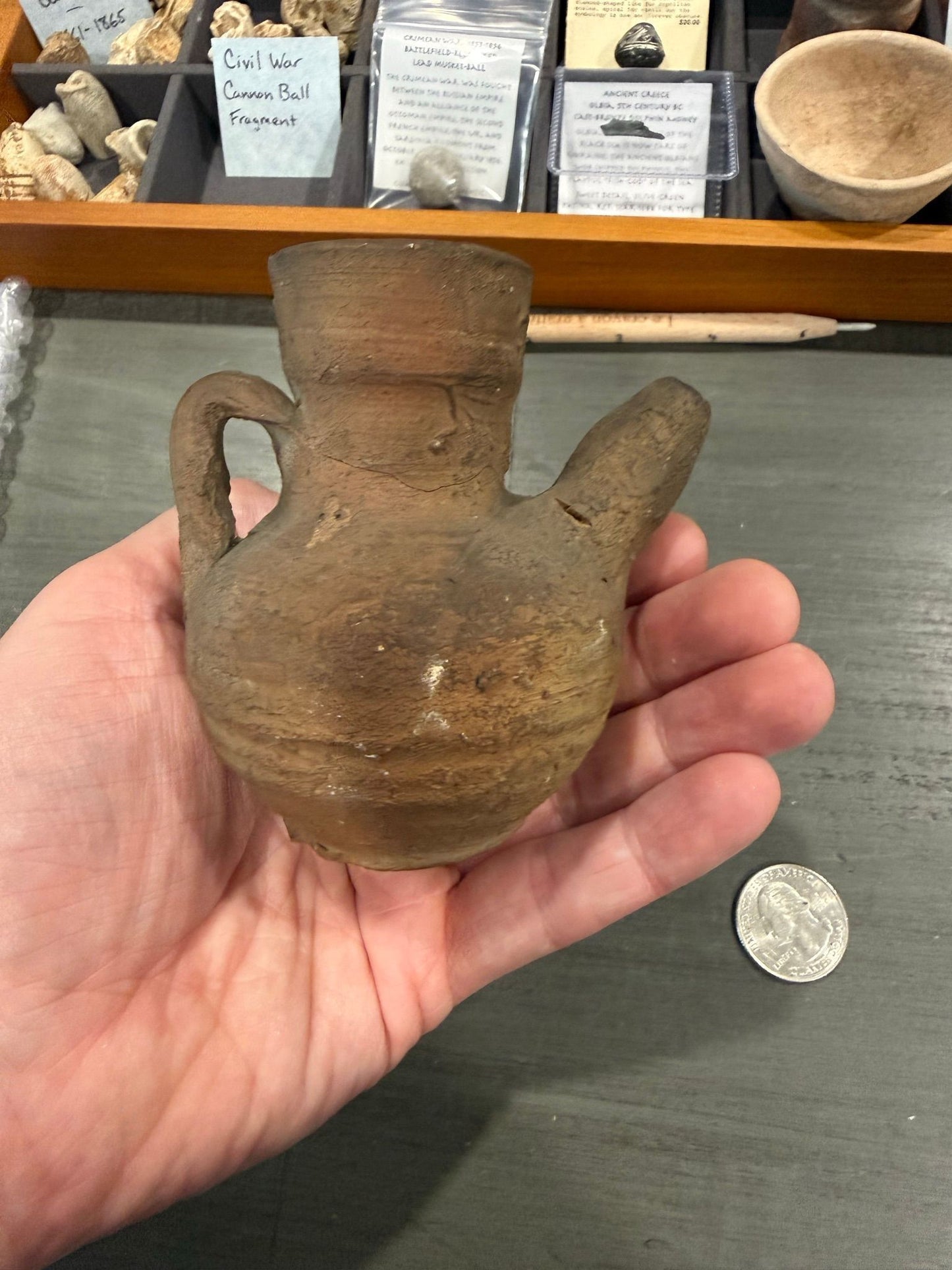 Ancient Holy Land Terracotta Pouring Vessel (c. 2000–1000 BCE)