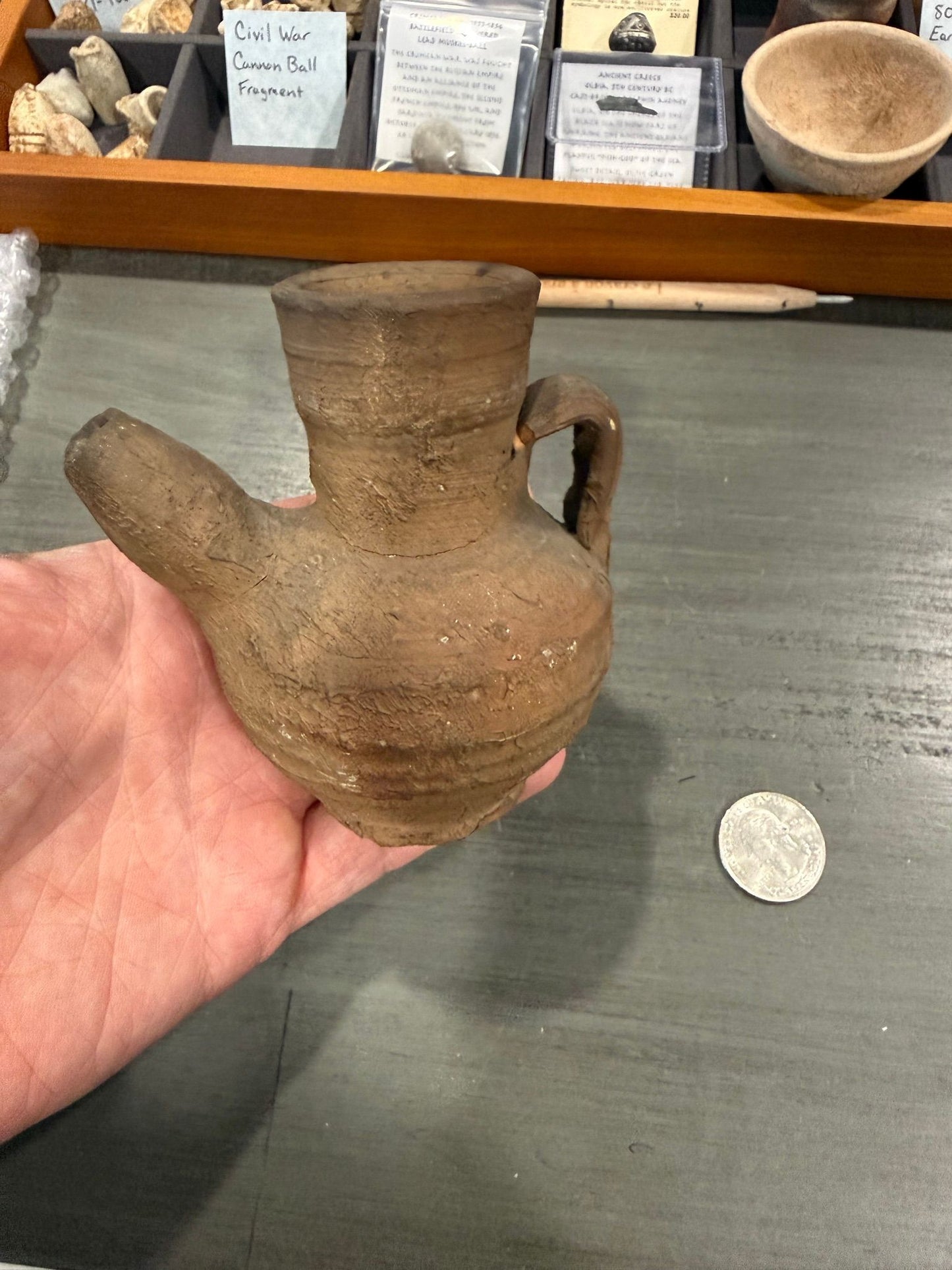 Ancient Holy Land Terracotta Pouring Vessel (c. 2000–1000 BCE)
